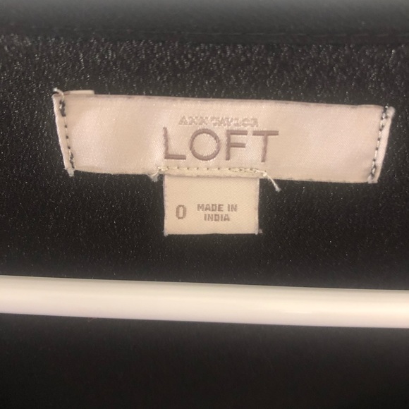 LOFT Black Long Sleeve Romper Size 0 - Picture 8 of 9